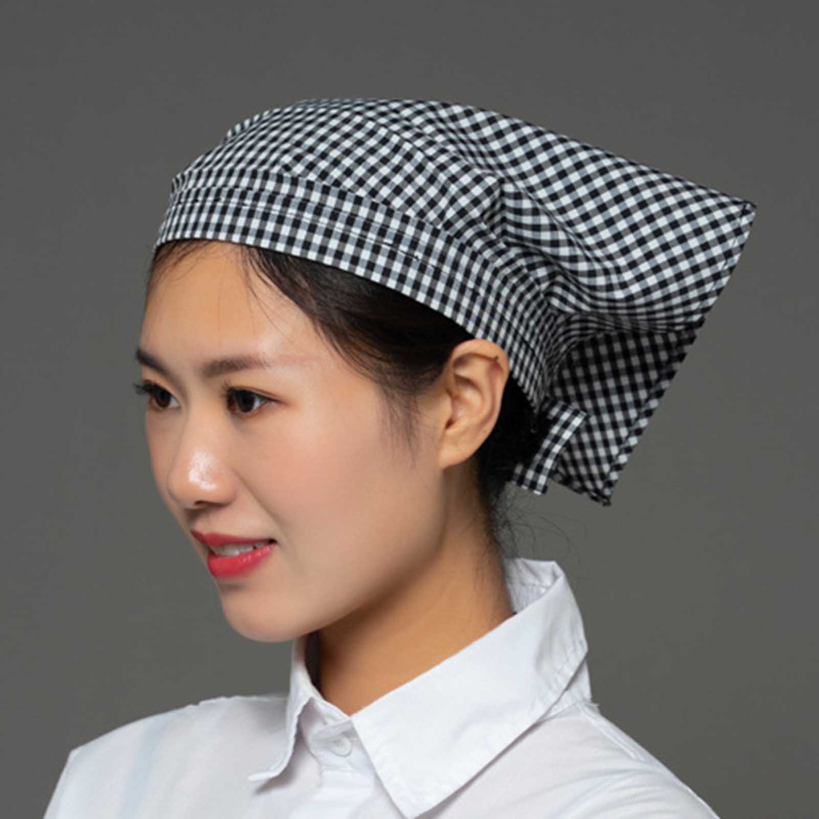 Bandana Cotton - Katoenen hoofddoek, driehoekige bandana voor restaurantpersoneel,