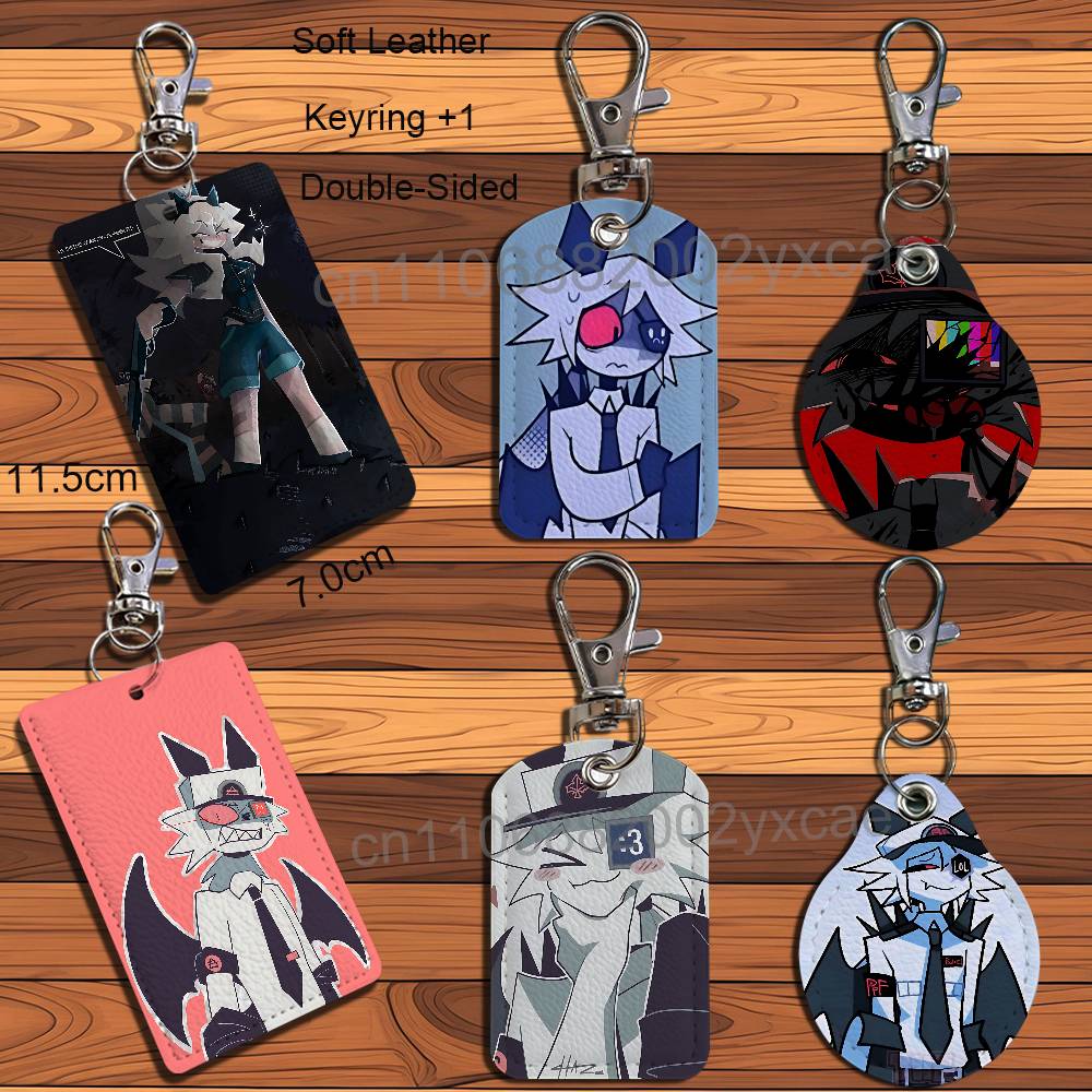 Lanyard Badge Holder - Mister Barrel Katieverse FPE Lederen Sleutelhanger