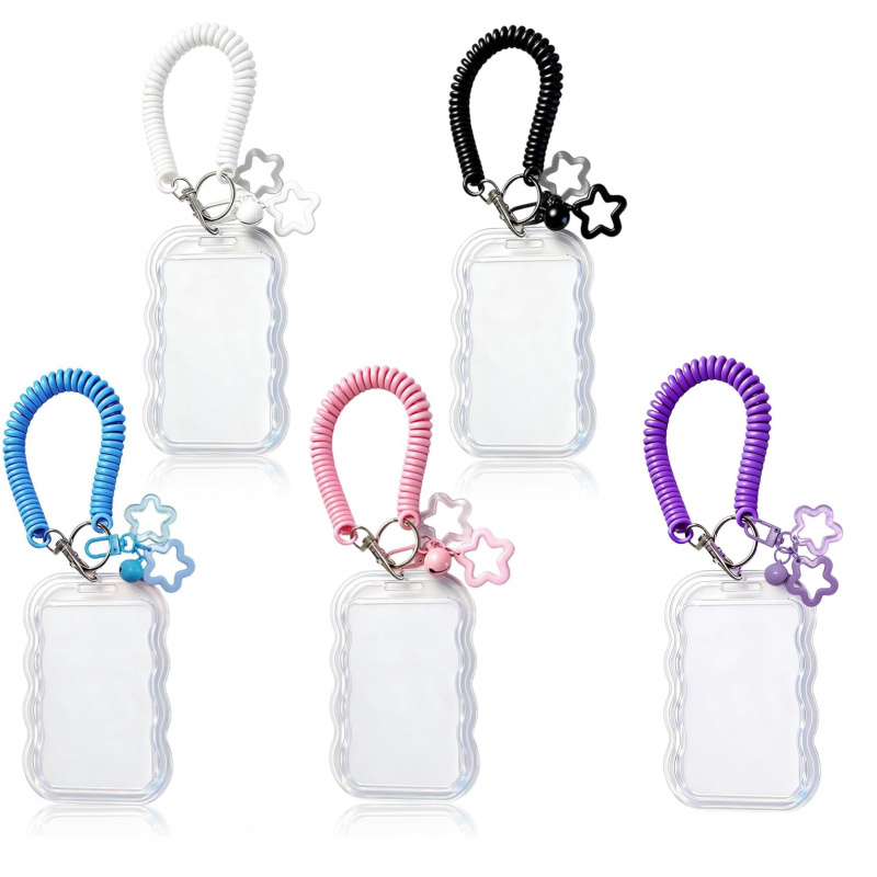 Lanyard Badge Holder - Unieke ID-kaarthouder met golvende rand Elastisch