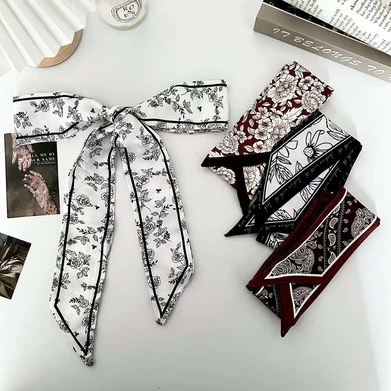 Face Scarf Mask - Luxe dames sjaal van zijde, lang,