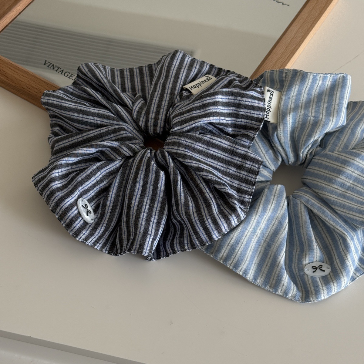 Blauwe effen kleur zijden haar - Silk Tie Striped recensie en prijs