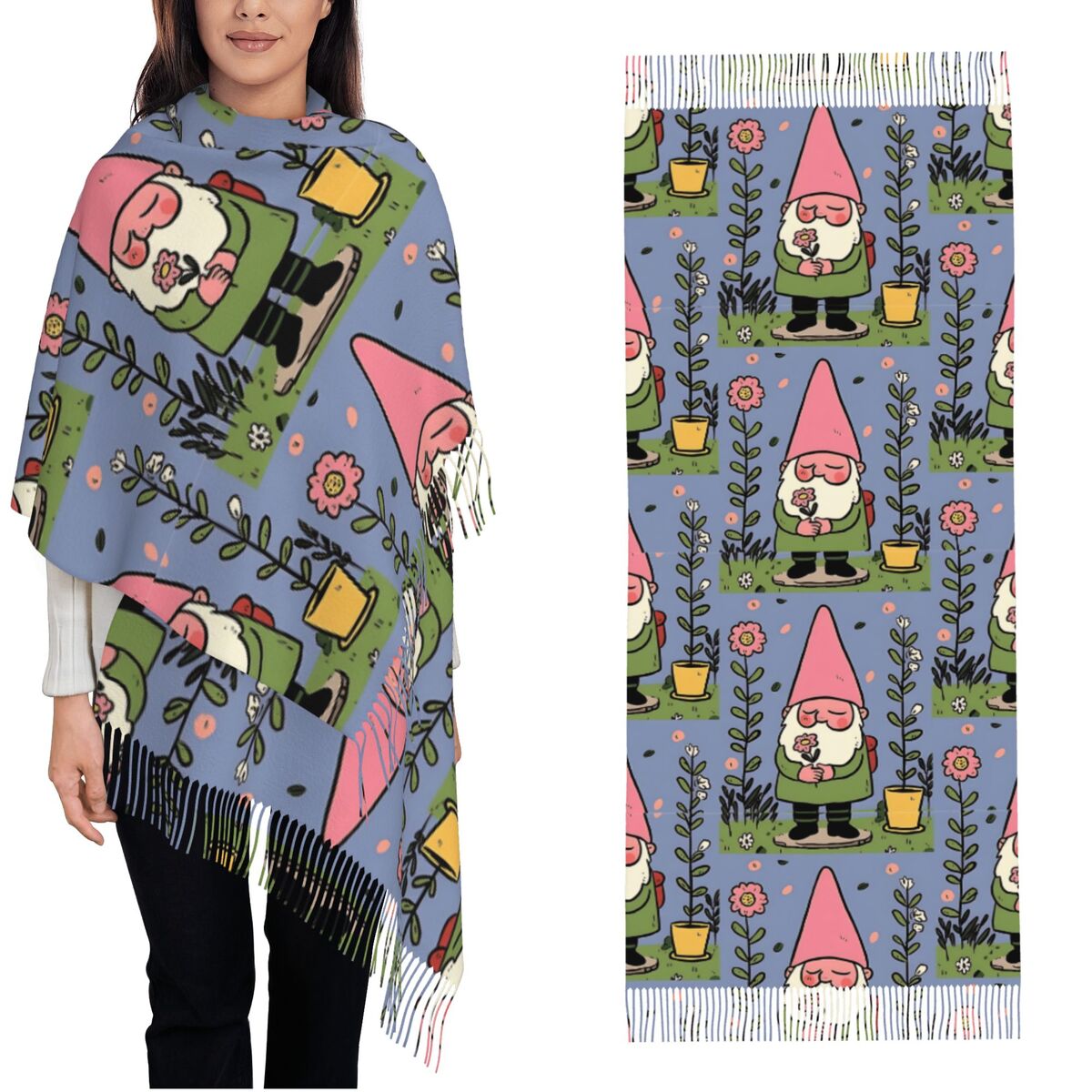 Mythische Garden Gnome Sjaals  - Pashmina Wrap Large recensie en prijs