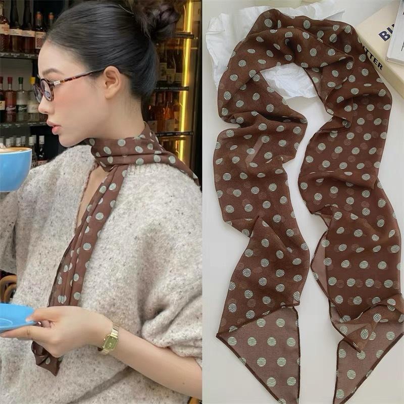 Polka Dot bloemenprint zijden  - Face Scarf Mask recensie en prijs