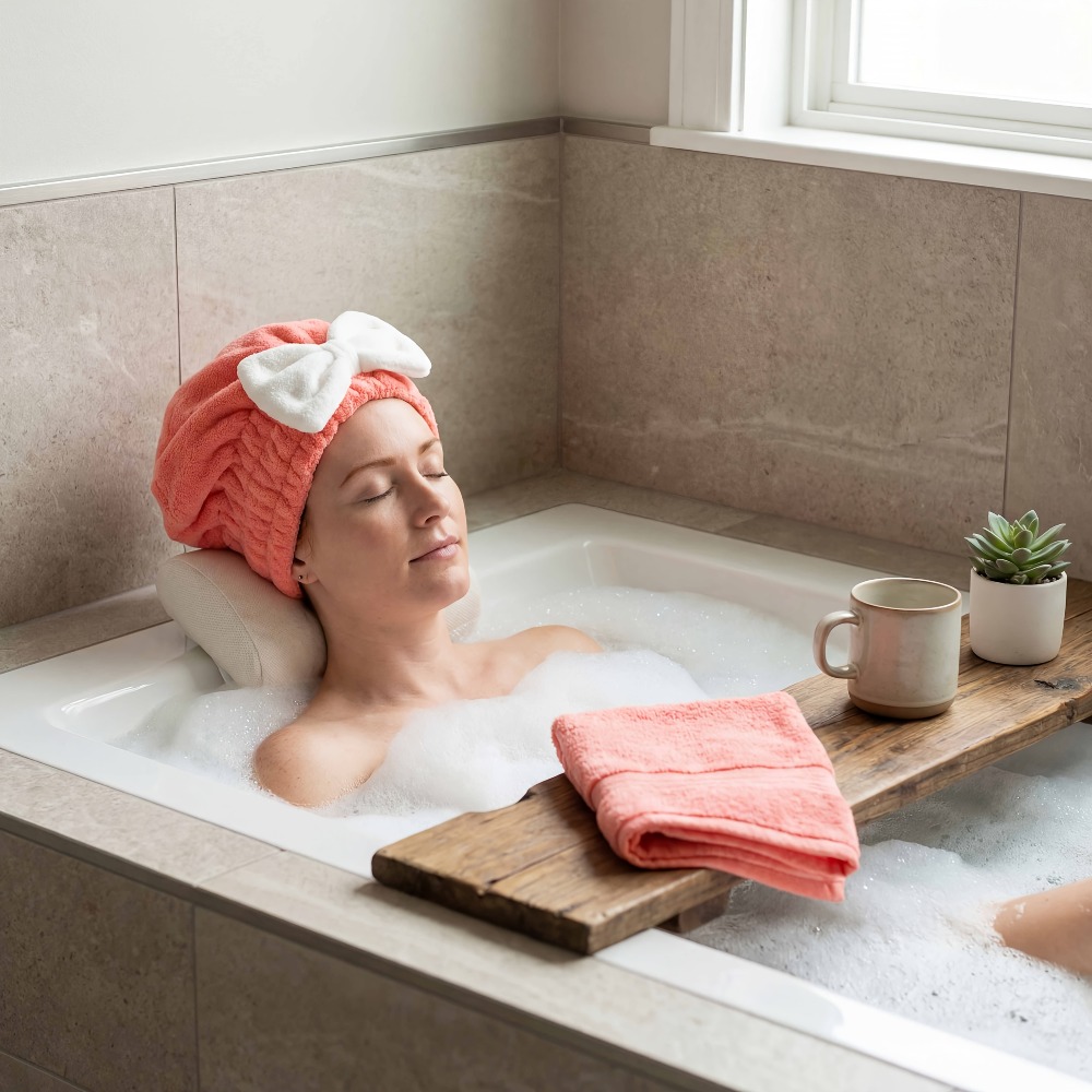 Microvezel haar droogkap, snel - Head Wrap Turban recensie en prijs