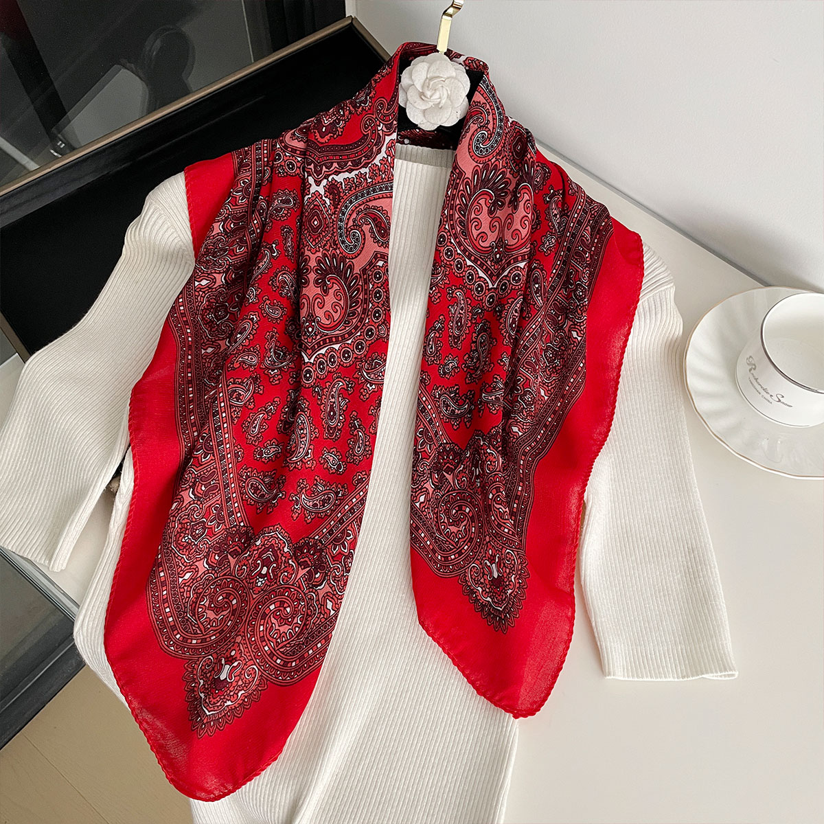 Nieuwe Mode 70X70cm Dames Sjaa - Bandana Cotton recensie en prijs